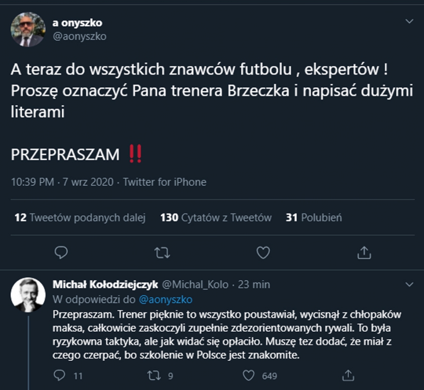 TAKIEGO TWEETA wrzucił Onyszko po wygranej Polski... xD